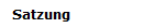 Satzung